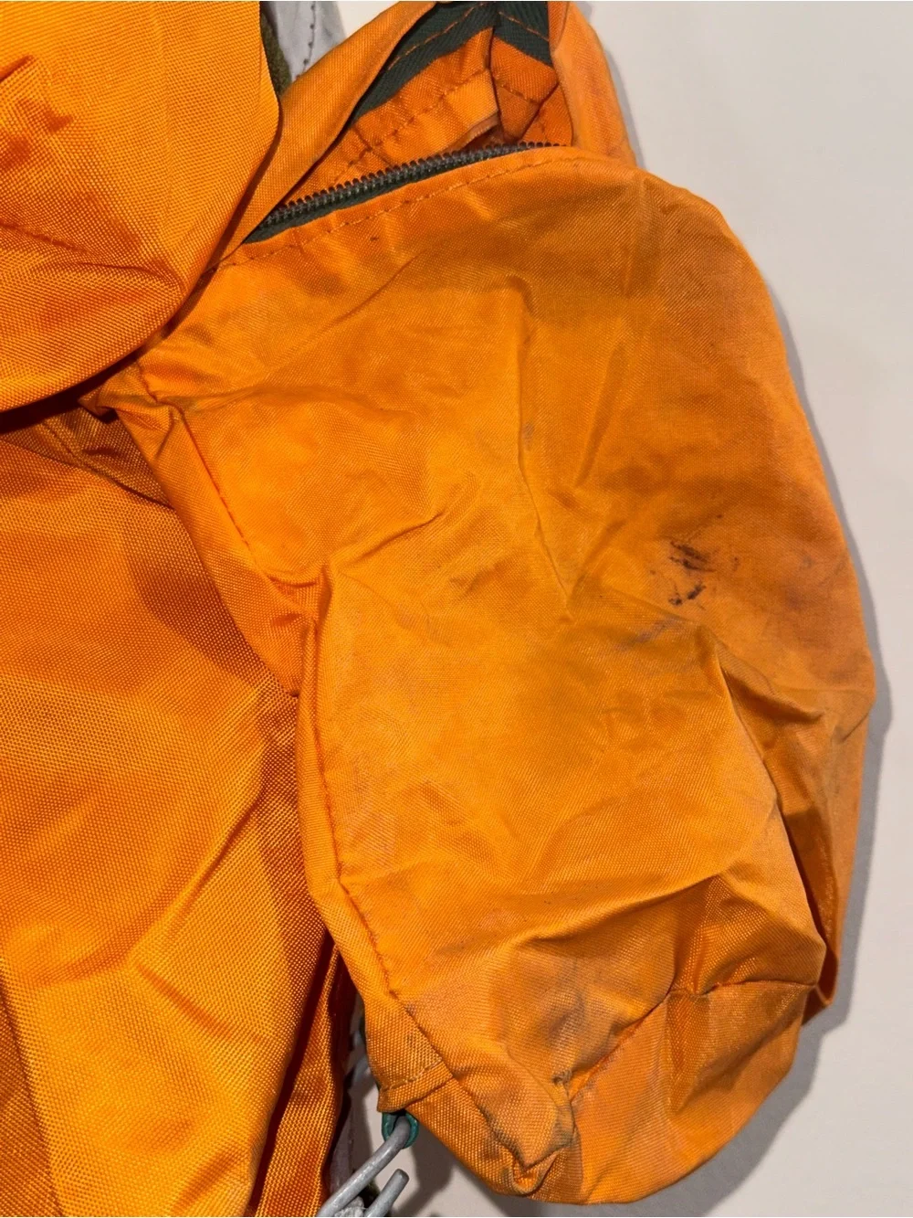 Men’s Orange Outdoor Backpack with Multiple Pocketsin fair condition